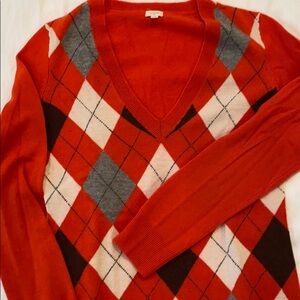 J crew V neck sweater